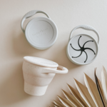 Snack Cup - Collapsible Snack Cup - Foldable Snack Cup - Baby Dinnerware - Silicone Dinnerware - Toddler Snacks - Toddler Dinnerware 